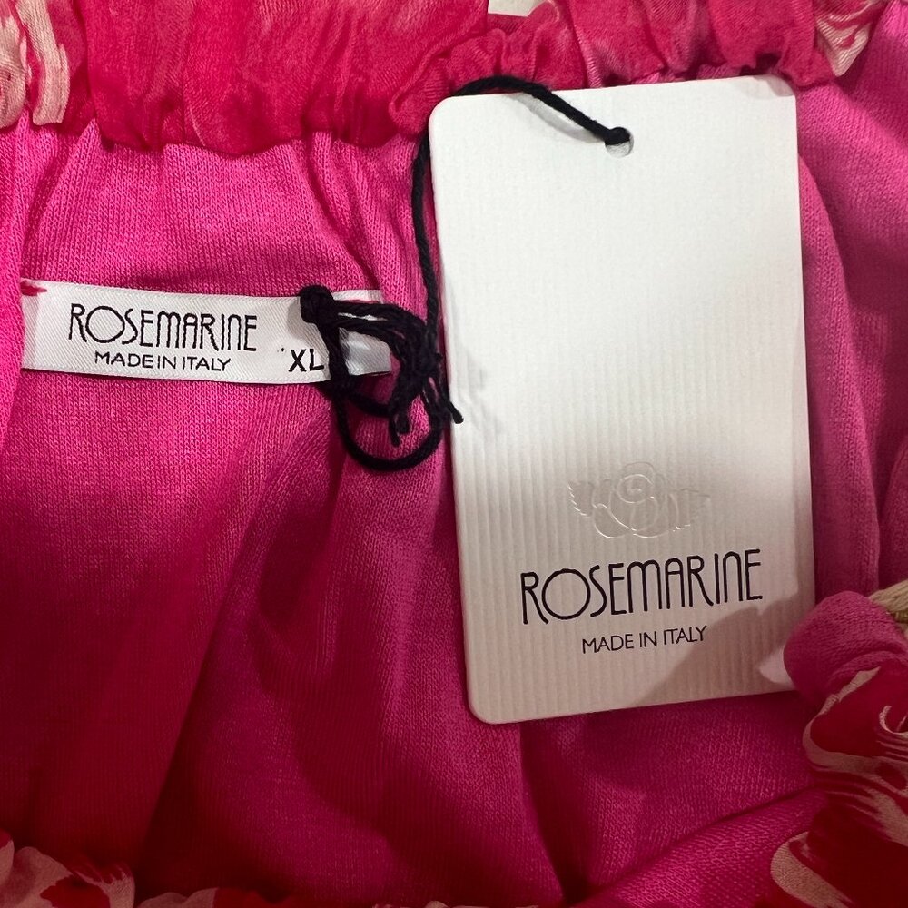 Rosemarine Italy long dress. size XL  COLOR Pink.-Ivory - Picture 8 of 9